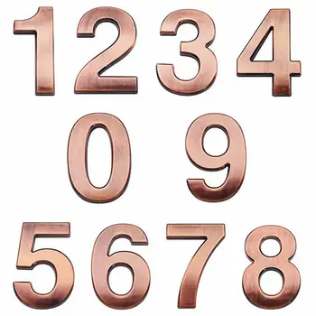 3D Poștală, Numerele de Metal 3D 0-9 Set de Adrese Numere de Accesorii de uz Casnic Număr de Semne Pentru Camere Case Oficii Poștale