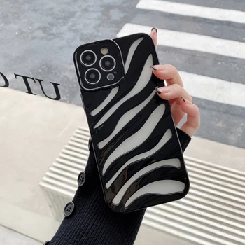 3D Gol Zebra Model de Telefon Caz Pentru iPhone 14 13 12 11 Pro Max Moda de Protecție a Lentilei Personalitate rezistent la Șocuri Capacul din Spate ZYM
