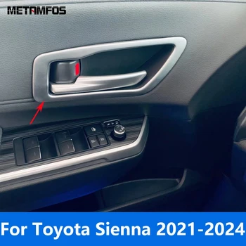Pentru Toyota Sienna 2021 2022 2023 2024 Mat Mânerului Interior Al Portierei Castron Capac Ornamental Cadru Autocolant De Interior Accesorii De Styling Auto