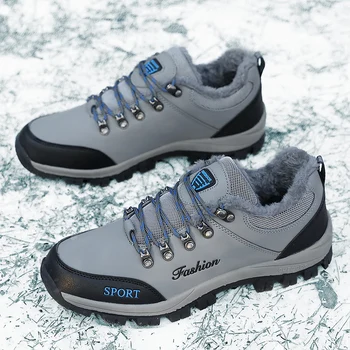 Iarna Tenisi Barbati Casual Pantofi De Mers Pe Jos De Bărbați În Aer Liber, Drumeții Zăpadă Adidași De Sex Masculin Noi Încălzit Pantofi Pentru Bărbați 2023