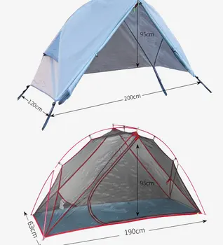 Noi 1-2 Persoane Cort de Camping, pentru Ușor de Apă, rezistent la Cort în aer liber Camping, pentru Drumeții Cort de Voiaj de Dormit Cort