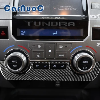 Masina Autocolante De Interior Pentru Toyota Tundra 2014 2015 2016 2017 2018 Aer Condiționat Control Panel Decorativ, Accesorii Din Fibra De Carbon