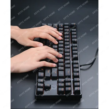 Tastatură mecanică 87 Cheie Verde Axa Negru Roșu Axa de Jocuri Electronice Sporturi Desktop și Notebook Computer Extern