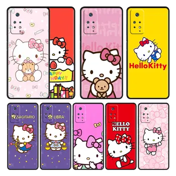 Hello Kitty Desene animate Cazul în care Telefonul Redmi Nota 11 9 10 9 8 Pro 7 8T Redmi 9A 9C K40 10C K40s husa TPU Funda