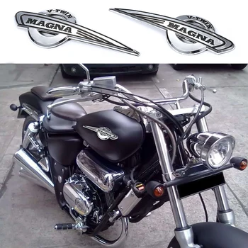 1 Set de Motociclete Chrome de Combustibil Rezervor de Gaz Emblema, Insigna Decor 3D Decalcomanii Autocolante Pentru Honda STEED VLX 400/600 Stânga și Dreapta