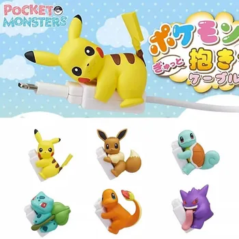 Drăguț Pokemon Cifre Îmbrățișare Wire Clip Pikachu Charmander Eevee Gengar Monstru De Buzunar Anime Kawaii Colectie Farmec Păpuși Jucarii Cadou