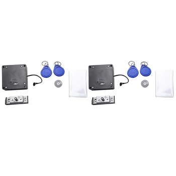 2X Inteligent Electronice RFID Cabinet de Blocare Nici o Gaură Ușor de Instalare de Mobilier Dulap Dulap Dulap de Pantofi Sertar de Blocare a Ușii
