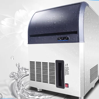 PBOBP Electactic Ice Maker, Comerciale, Mașină de Gheață,din Oțel Inoxidabil, Mașină de Gheață de Gheață Capacitate de Stocare de 22 kg, Ideal Pentru Restaurant