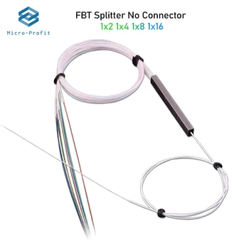 Fibra Optica Splitter, 1x2, 1x4, 1x8, 1x16 FBT Splitter Single-mode Simplex Splitter-ul Optic PLC Nu Conector Freeshipping 10buc