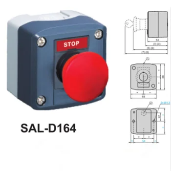 SAL (LA68H XAL)-D164 XB5 rezistent la apa buton cutie IP65 arc de revenire