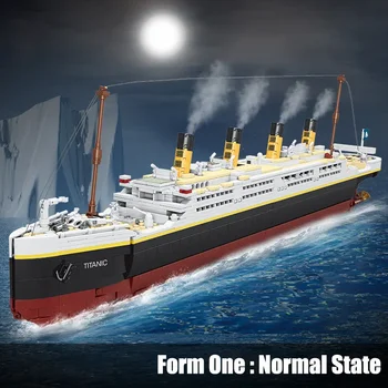 Blocurile Titanic Model de Creație 2022pcs Vas de Croaziera de Lux Cărămizi DIY Epave Barca Cărămizi Jucării Pentru Copii pentru Adulti Cadou