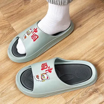 Quickdry Sandale Largă om cu un Picior de Plaja, Flip-Flops de Designer De Brand de Top Casual imitație de Piele Pantofi Spotr Cauciuc Saboți de Tenis