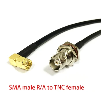 Noul Modem de Cablu Coaxial SMA Male Unghi Drept Comutator TNC Feminin Jack Nut RG58 Adaptorul cu Coadă 50CM /100CM/200CM