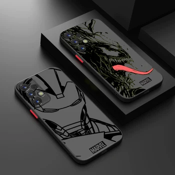 Marvel Groot Spider Iron Man Caz de Telefon Pentru Samsung S24 S23 S22 S21 S20 S10 9 Plus Ultra Pro 5G Mat Translucid Chestiune de Acoperire