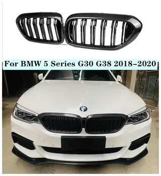 Se potriveste Pentru BMW Seria 5 G30 G38 2018 2019 2020 de Înaltă Calitate, 2 Bucati/1Set Fibra de Carbon Plasă Grila Tăiați Curse Gratare