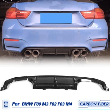 Auto Bara Spate Difuzor Spoiler din Fibra de Carbon Pentru BMW M3 F80 82 F83 M4 2014-2019 Standard și Convertibile Difuzor Spate Buze