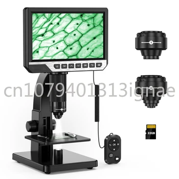 LCD Microscop Digital cu Control de la Distanță - 2000X Microscop Biologic pentru Adulți cu Digital & Microbiene Obiectiv